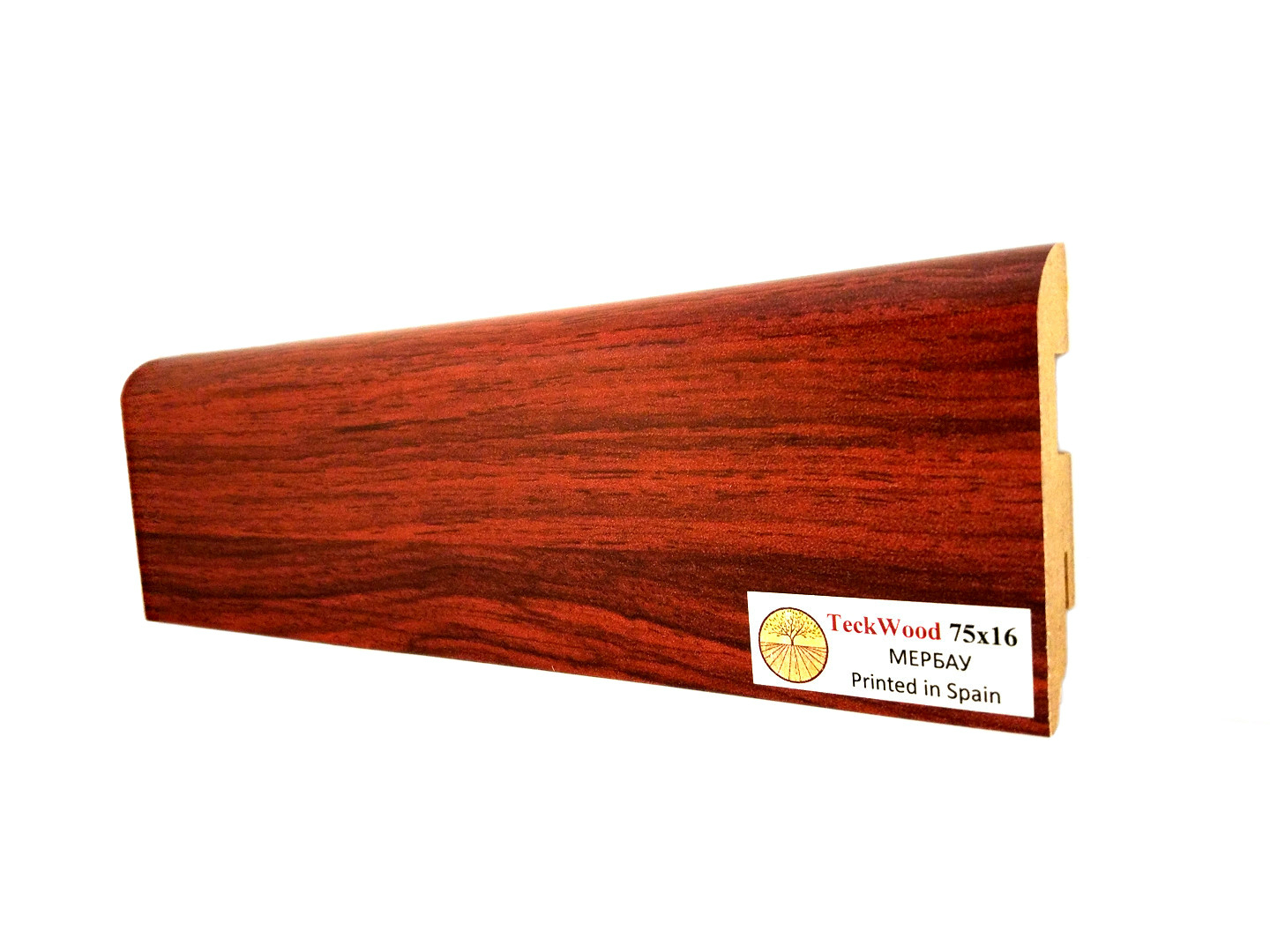 Плинтус МДФ ламинированный TeckWood Мербау 2150×75×16